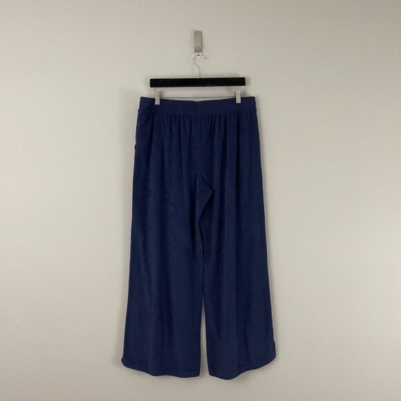 Offline by Aerie Navy Summer Lights Terry Wide Leg Pants Size XL - Picture 2 of 7